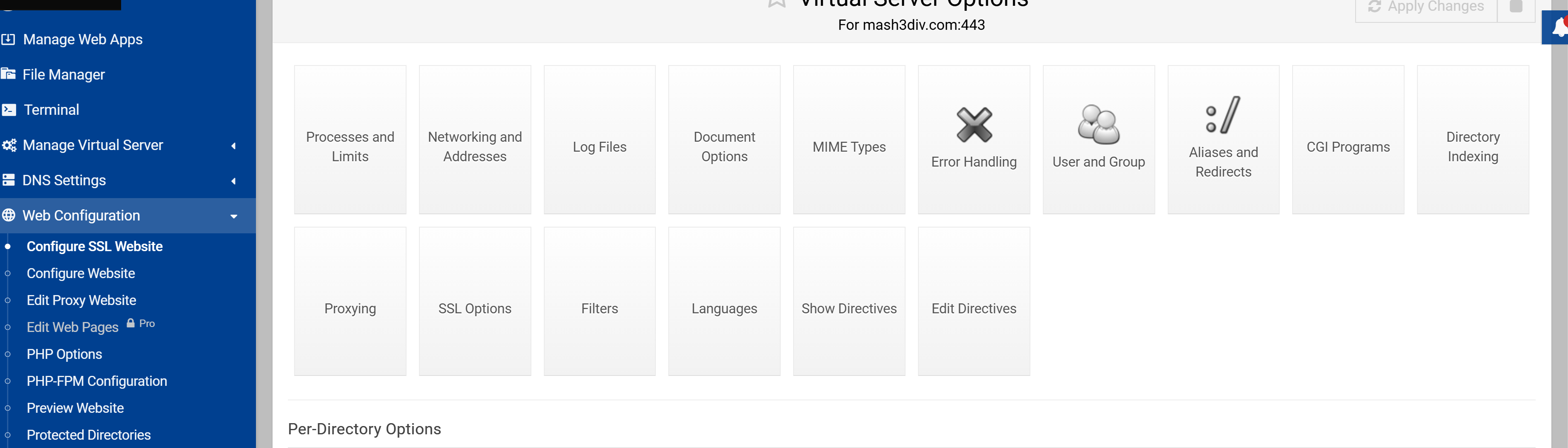 Configure SSL Website